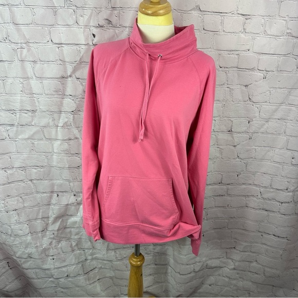 zelos Women's Pink Hoodie high neck  drawstring sz XL - Picture 1 of 7
